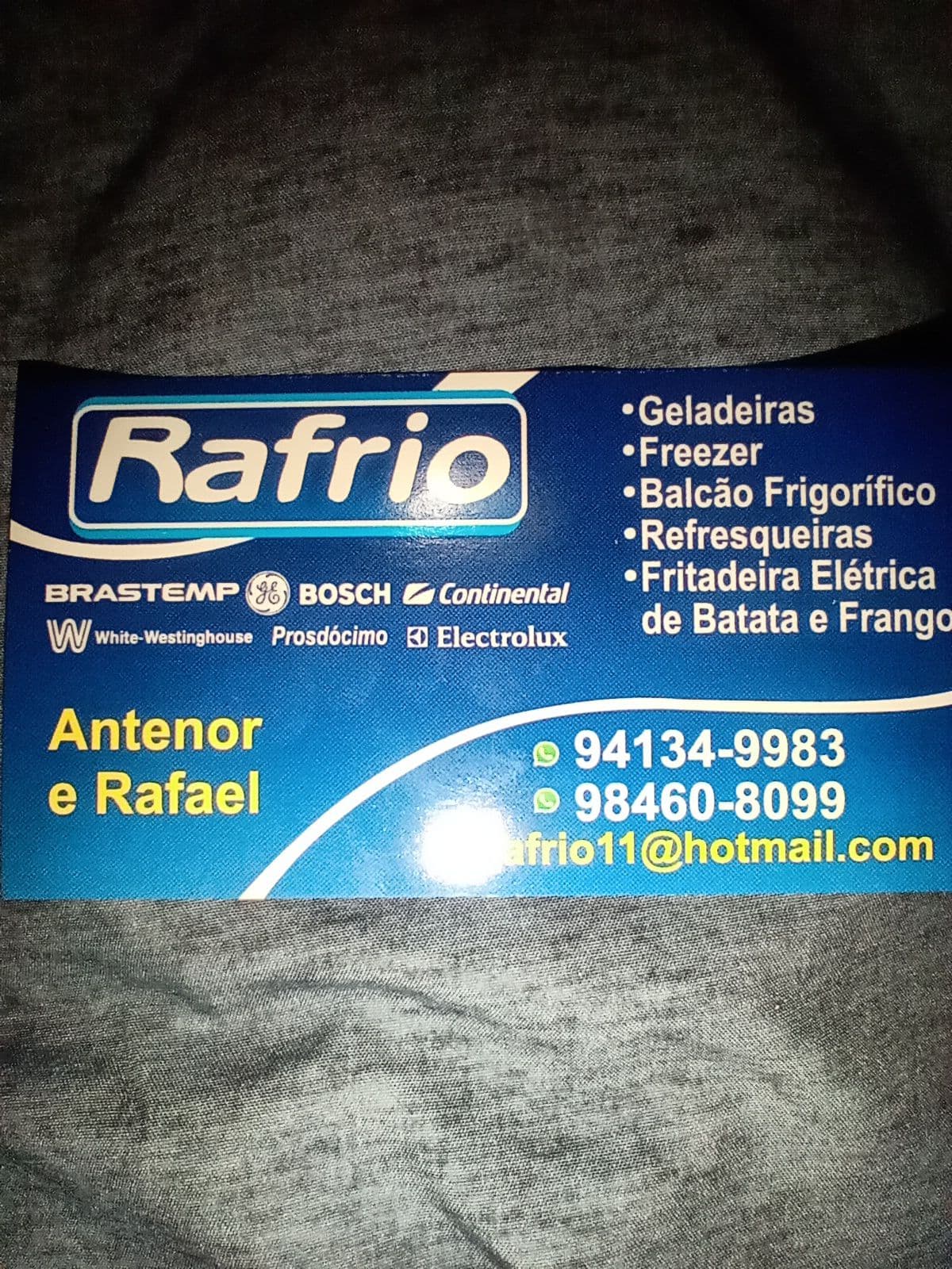 Rafrio assistência
